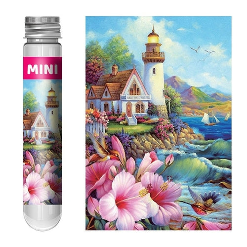 150 Pieces Mini Test Tube Puzzle Oil Painting Jigsaw Decompress