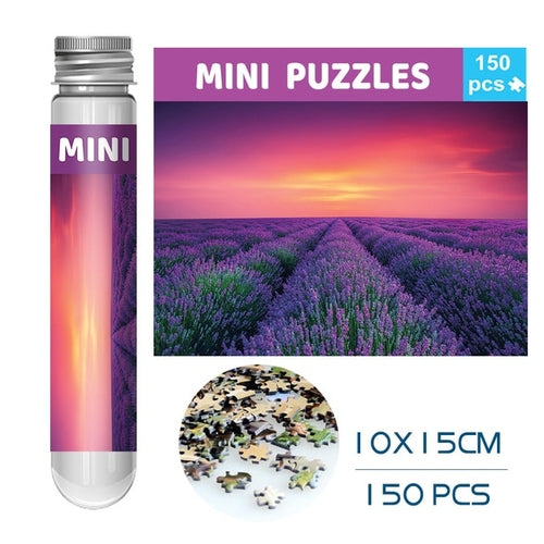 150 Pieces Mini Test Tube Puzzle Oil Painting Jigsaw Decompress