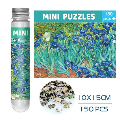 150 Pieces Mini Test Tube Puzzle Oil Painting Jigsaw Decompress