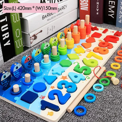 Kids Montessori Math Toys For Toddlers Educational Wooden Puzzle