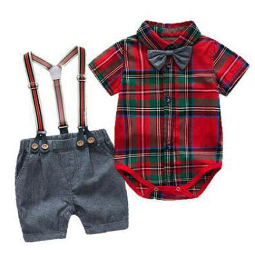 Baby Boy Clothes Summer Gentleman Birthday Suits Newborn Party Dress