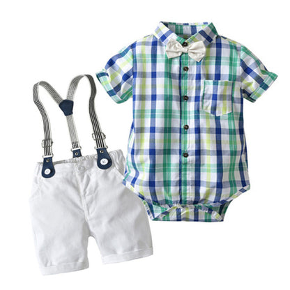 Baby Boy Clothes Summer Gentleman Birthday Suits Newborn Party Dress