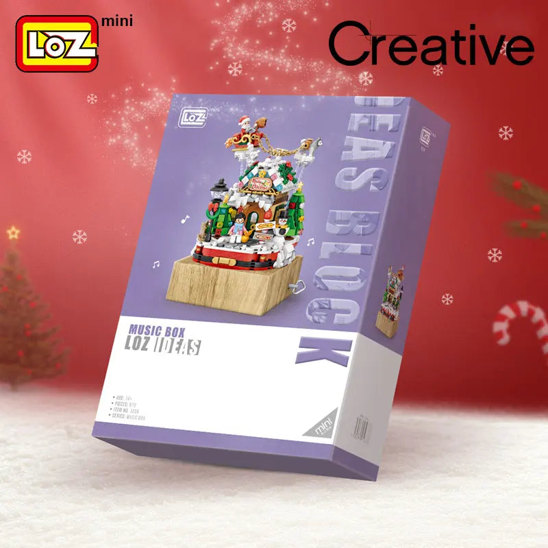 LOZ Christmas House Music Box Building Blocks Adult Highly Difficult