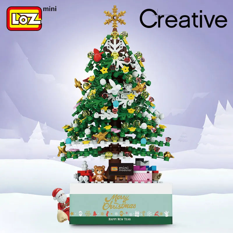 LOZ Christmas House Music Box Building Blocks Adult Highly Difficult