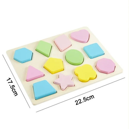 Baby Educational Toy Montessori Wooden 3D Toys Childhood Learning