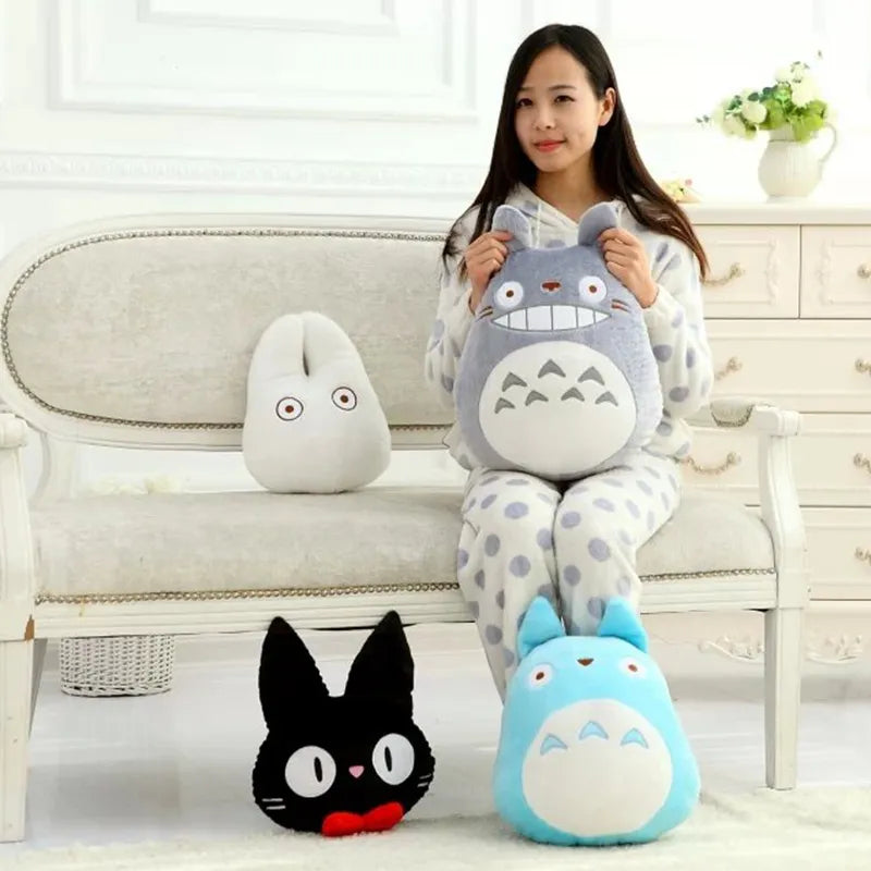 Cute Totoro Plush Pillow Stuffed Kiki Totoro Toy Japanese Anime Figure