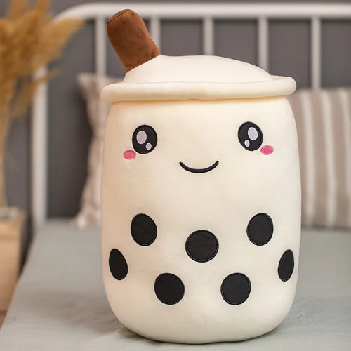 NEW Cute Cartoon Bubble Tea Plush Toy Stuffed Food Milk Tea Soft Doll