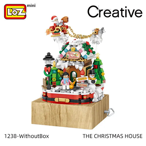 LOZ Christmas House Music Box Building Blocks Adult Highly Difficult