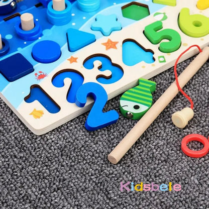 Kids Montessori Math Toys For Toddlers Educational Wooden Puzzle