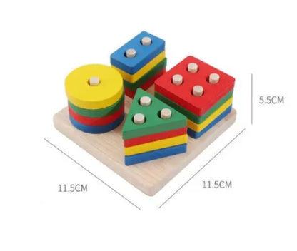 Baby Educational Toys Kids Development Games Wood Puzzles Sensory Toy