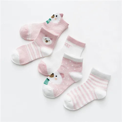 5Pairs/lot 0-24M Infant Baby Socks Baby Socks for Boys Girls Cotton