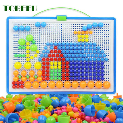 296 Pieces/Set Box-Packed Grain Mushroom Nail Beads Intelligent 3D