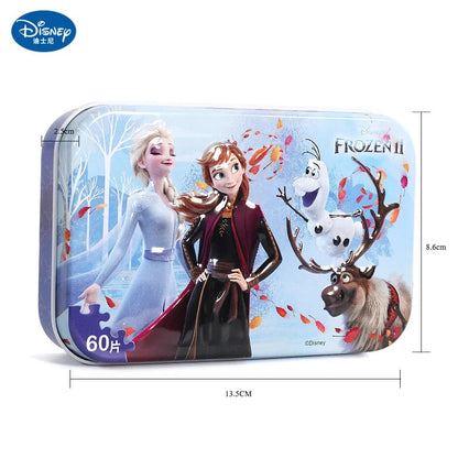 Princess frozen puzzle car Snow White 60-piece Puzzle Toy Children's