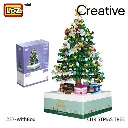 LOZ Christmas House Music Box Building Blocks Adult Highly Difficult