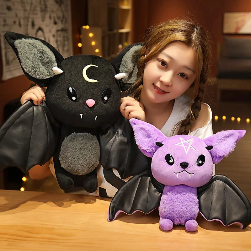 Dark Series Vampire Plush Bat Toy Pentacle Moon Bat Doll Stuffed