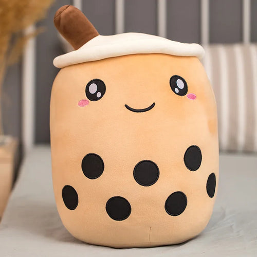 NEW Cute Cartoon Bubble Tea Plush Toy Stuffed Food Milk Tea Soft Doll