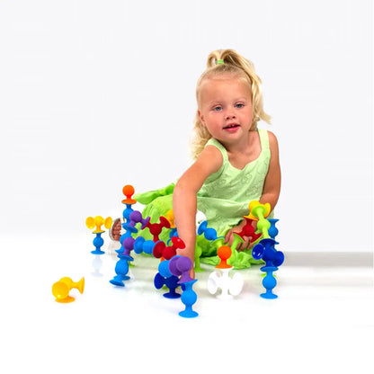 DIY Soft Silicone Building Blocks Sucker Educational Construction Toys