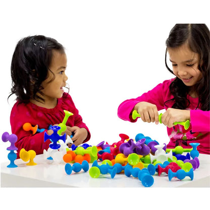 DIY Soft Silicone Building Blocks Sucker Educational Construction Toys