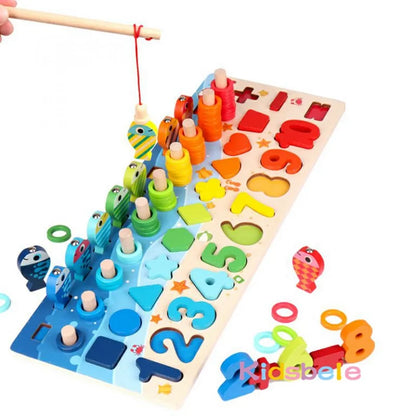 Kids Montessori Math Toys For Toddlers Educational Wooden Puzzle