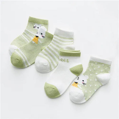 5Pairs/lot 0-24M Infant Baby Socks Baby Socks for Boys Girls Cotton