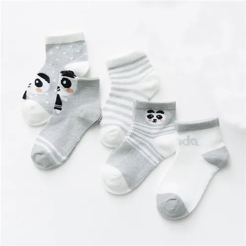 5Pairs/lot 0-24M Infant Baby Socks Baby Socks for Boys Girls Cotton