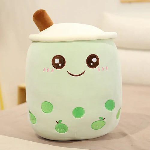 NEW Cute Cartoon Bubble Tea Plush Toy Stuffed Food Milk Tea Soft Doll