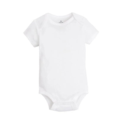 10 PCS/LOT Baby Bodysuits Newborn Baby Clothing Cotton White Kids