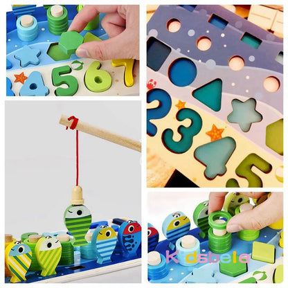 Kids Montessori Math Toys For Toddlers Educational Wooden Puzzle