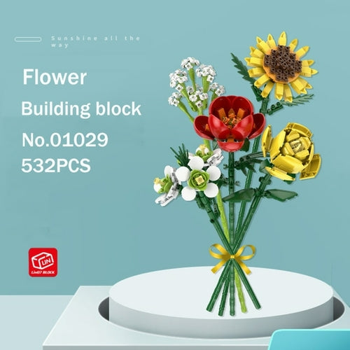 LOZ Fomantic Flower Bouquet Building Block Bricks Anime Figure Toys