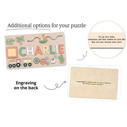 Personalized Wooden Puzzles | Personalized Puzzle Gifts | First Puzzle