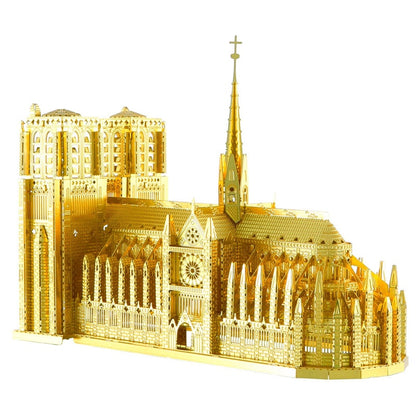 New 3d Metal Puzzle High Quality Notre Dame De Paris Model Adult