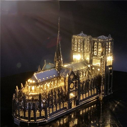 New 3d Metal Puzzle High Quality Notre Dame De Paris Model Adult