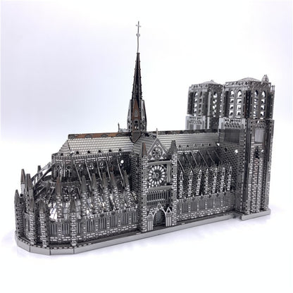 New 3d Metal Puzzle High Quality Notre Dame De Paris Model Adult