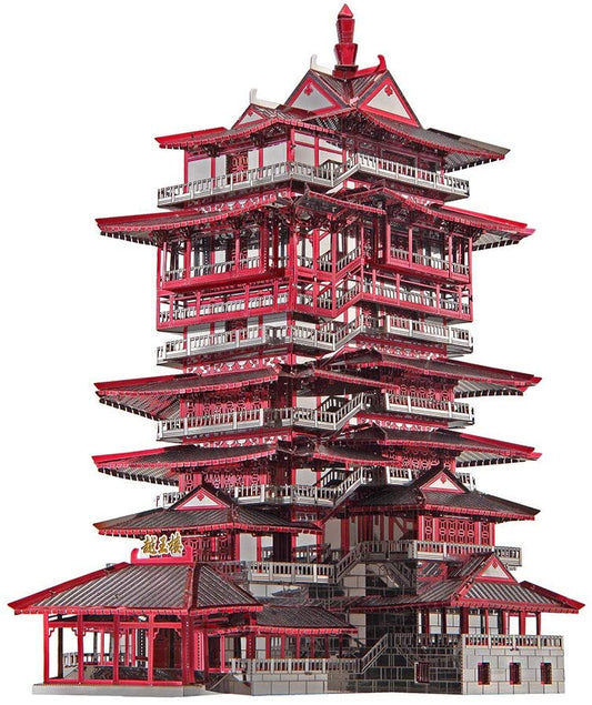 Piececool 3d Metal Puzzle Model Building Kits - Yuewang Tower Jigsaw