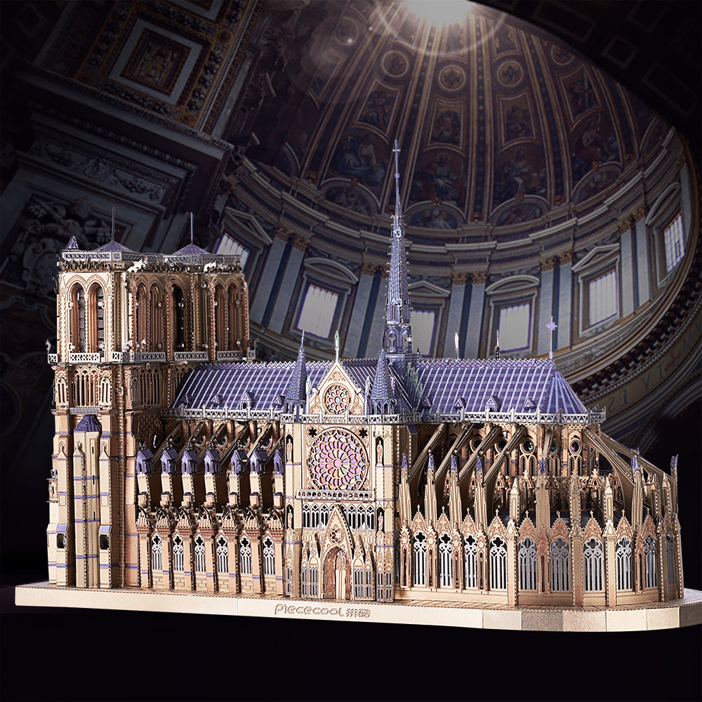 Piececool 3d Metal Puzzles Jigsaw, Notre Dame Cathedral Paris Diy