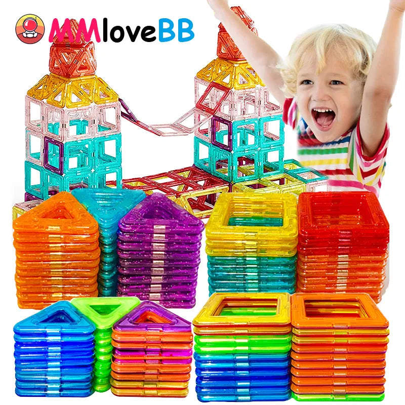 Magnetic Building Blocks Big Size and Mini Size DIY Magnets Toys for