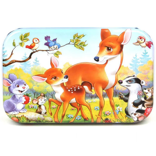 60 Pieces Jigsaw Puzzle Cartoon Animal Vehicle Montessori Games