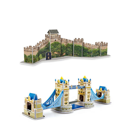 40 Style World Famous Architecture Building 3D Puzzle Model