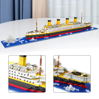 Titanic Micro Mini Building Blocks Set, 1860Pcs Titanic Toy Ship Model