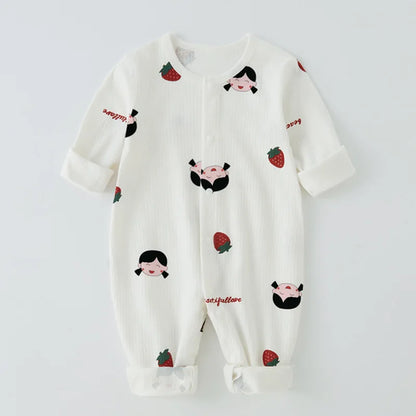 Newborn Baby Romper Autumn New 100% Cotton Girl Boy 0-9M Cute Spring