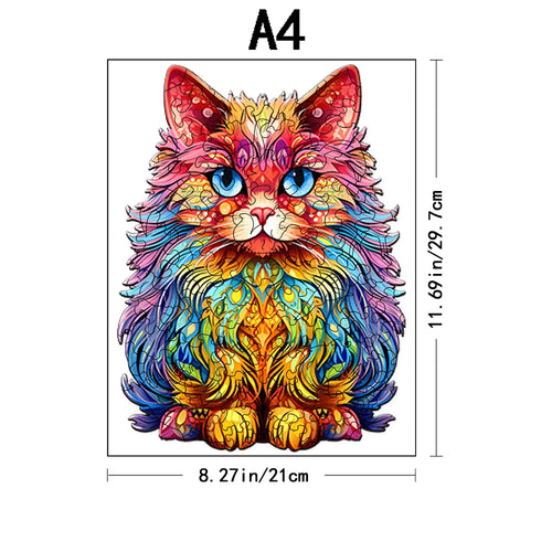 Persian Cat - Wooden Puzzles For Advanced Players - Creative Various