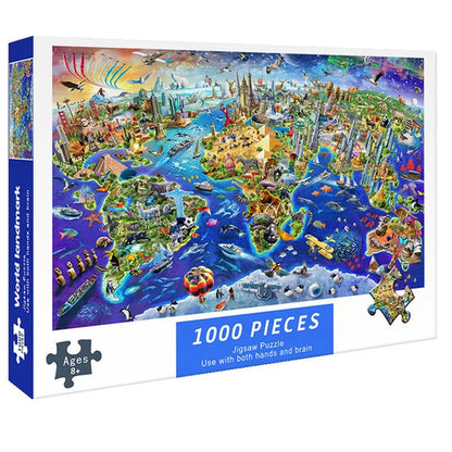 Jigsaw Puzzle 1000 Pieces Puzzle Game paper Assembling cartoon