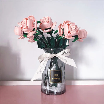 40460 Rose Hand Assembled Building Block Toy Birthday Gift for