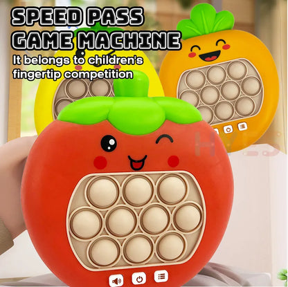 Fruit Limited Quick Pop Push Game Machine Kids Squeezing Bubbles