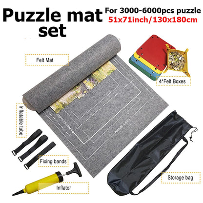 1500-3000pcs Felt Puzzle Mat Set 3color Available Puzzle Playing