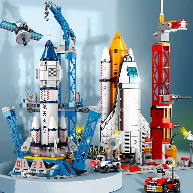 Aviation Spaceport Model Space Shuttle Rocket Launch Center