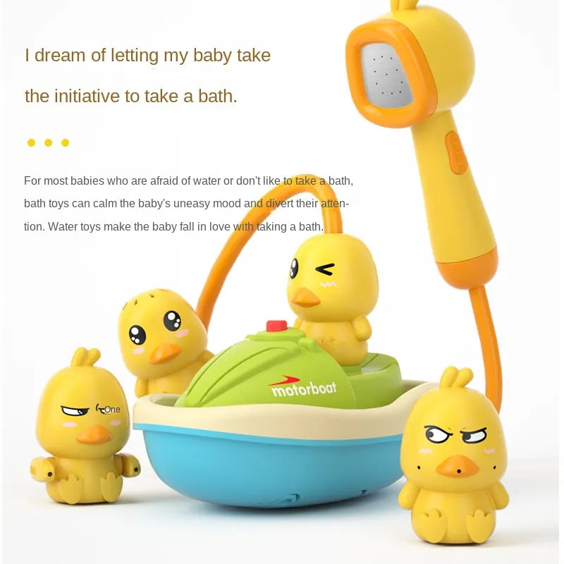 Electric Baby Bath Toys for Kids Duck Spray Water Bath Toys Baby