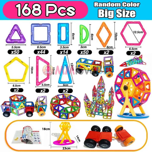 Magnets Toys for Kids Big Size Plus Magnetic Blocks for Children