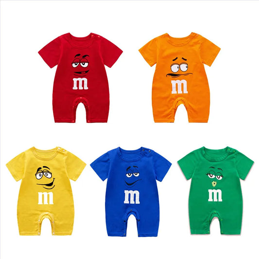 Newborn Baby Clothes Solid Color Fashion Infant Jumpsuit Toddler Short