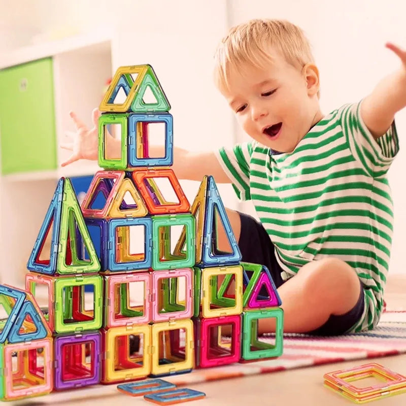 Magnetic Building Blocks Big Size and Mini Size DIY Magnets Toys for